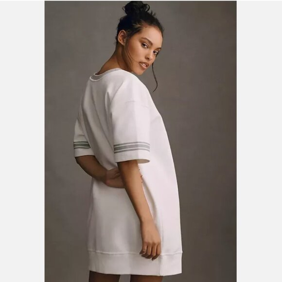 Brand New Daily Practice Sporty Sweatshirt Mini Short-Sleeve T-shirt Dress - Picture 2 of 7